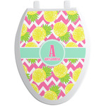 Pineapples Toilet Seat Decal - Elongated (Personalized)