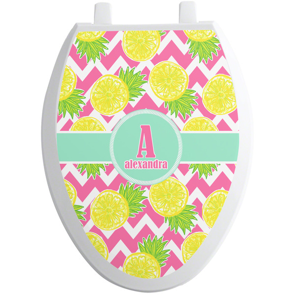 Pineapples Toilet Seat Decal Elongated