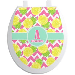 Pineapples Toilet Seat Decal (Personalized)