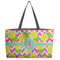 Pineapples Tote w/Black Handles - Front View