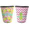 Pineapples Trash Can Black - Front and Back - Apvl