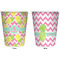 Pineapples Trash Can White - Front and Back - Apvl