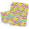 Pineapples Two Rectangle Burp Cloths - Open & Folded