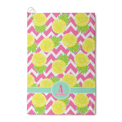 Pineapples Waffle Weave Golf Towel (Personalized)