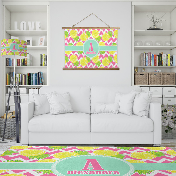 Pineapples Wall Hanging Tapestry - IN CONTEXT