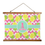 Pineapples Wall Hanging Tapestry - Wide (Personalized)