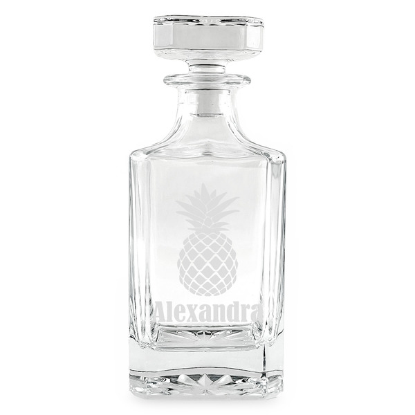 Pineapples Whiskey Decanter - 26oz Square - APPROVAL