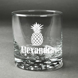 Pineapples Whiskey Glass - Engraved (Personalized)