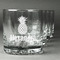 Pineapples Whiskey Glasses (Set of 4) (Personalized)