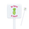 Pineapples Square Plastic Stir Sticks (Personalized)