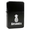 Pineapples Windproof Lighters - Black - Front/Main