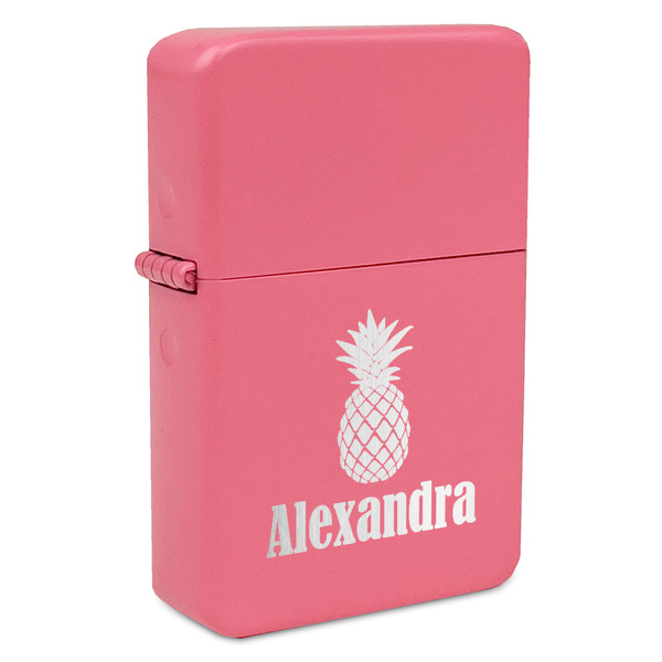 Pineapples Windproof Lighters - Pink - Front/Main
