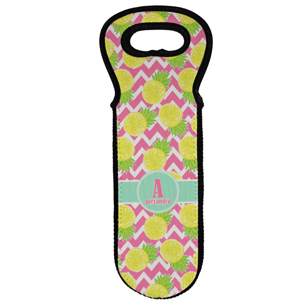 Custom Pineapples Wine Tote Bag (Personalized)