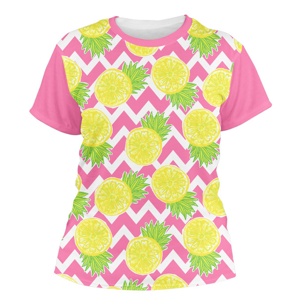 Custom Pineapples Women's Crew T-Shirt - Medium