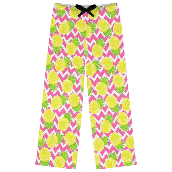 Custom Pineapples Womens Pajama Pants - XS
