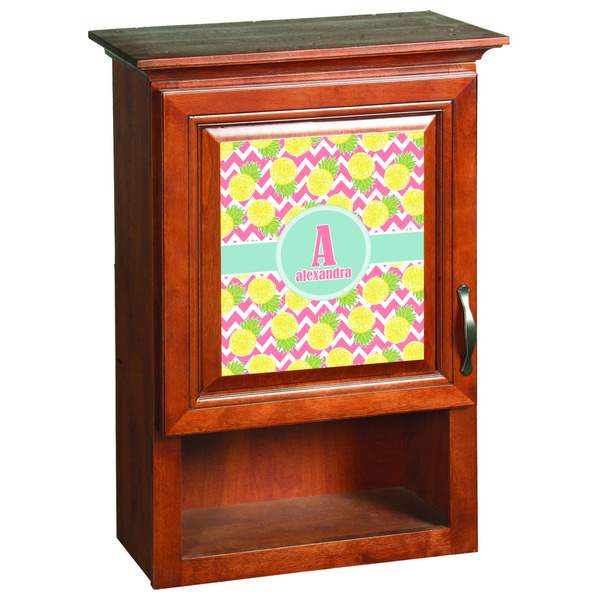 Pineapples Wooden Cabinet Decal (Medium)