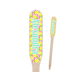 Pineapples Paddle Wooden Food Picks - Double Sided (Personalized)