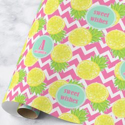 Pineapples Wrapping Paper Roll - Large - Matte (Personalized)