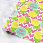 Pineapples Wrapping Paper Roll - Medium (Personalized)
