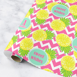 Pineapples Wrapping Paper Roll - Small (Personalized)