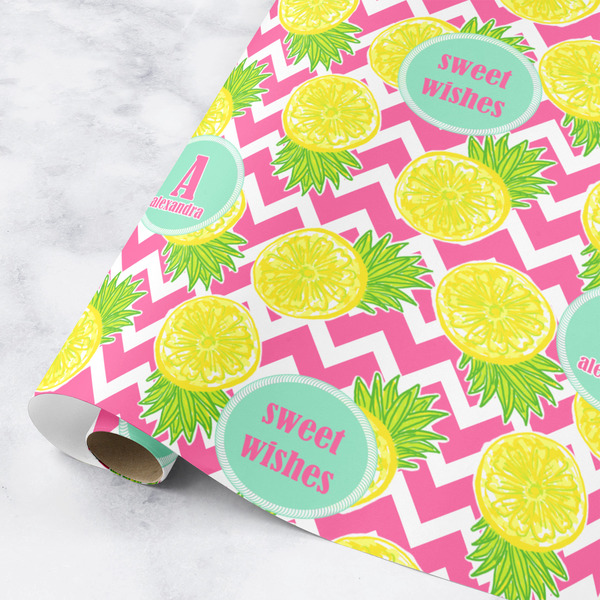 Custom Pineapples Wrapping Paper Roll - Small (Personalized)