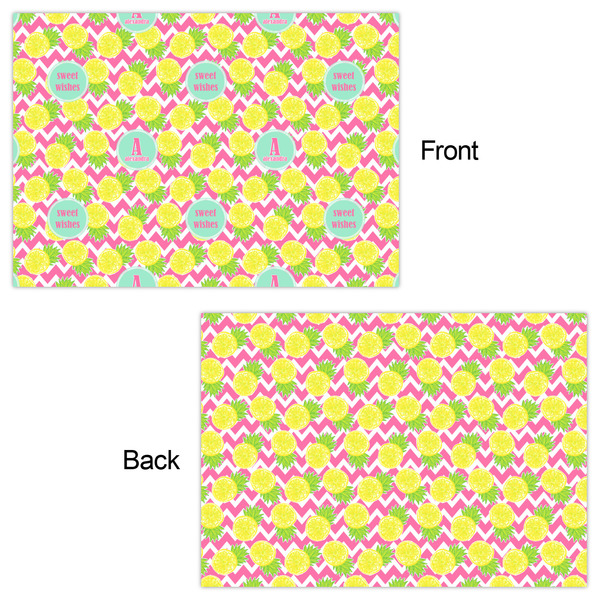 Pineapples Wrapping Paper Sheet - Double Sided - Front & Back