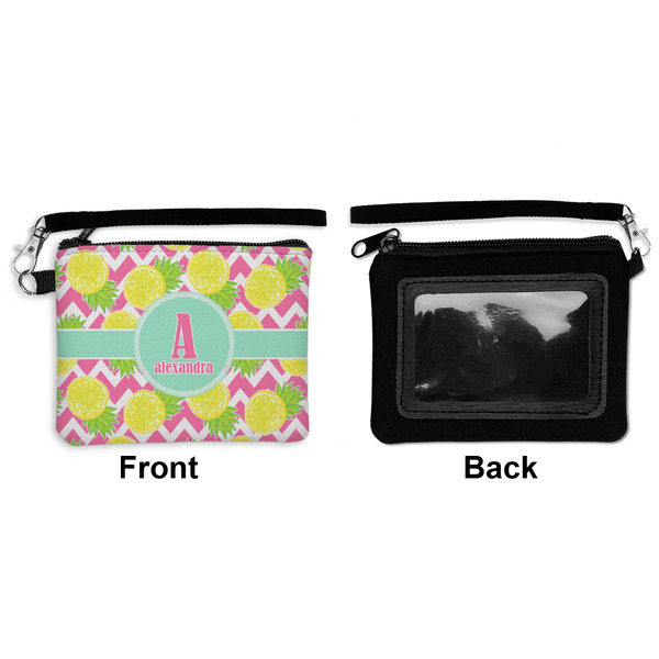 Pineapples Wristlet ID Cases - Front & Back