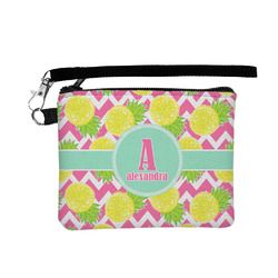 Pineapples Wristlet ID Case w/ Name and Initial