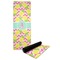 Pineapples Yoga Mat with Black Rubber Back Full Print View