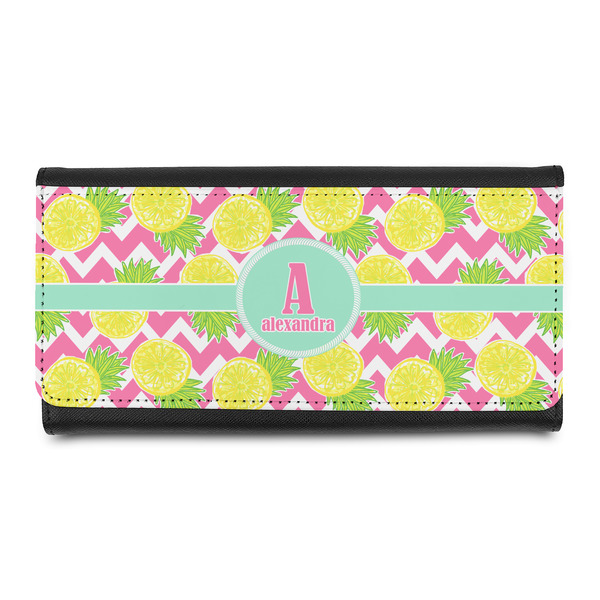 Custom Pineapples Leatherette Ladies Wallet (Personalized)