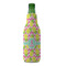 Pineapples Zipper Bottle Cooler - FRONT (bottle)