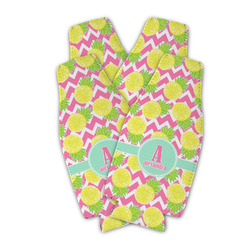 Pineapples Zipper Bottle Cooler - Set of 4 (Personalized)