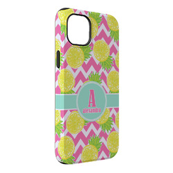 Pineapples iPhone Case - Rubber Lined - iPhone 14 Plus (Personalized)