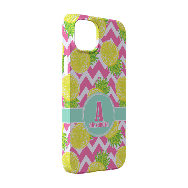 Custom Pineapples iPhone Case - Plastic - iPhone 14 Pro (Personalized)