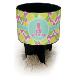 Pineapples Black Beach Spiker Drink Holder (Personalized)