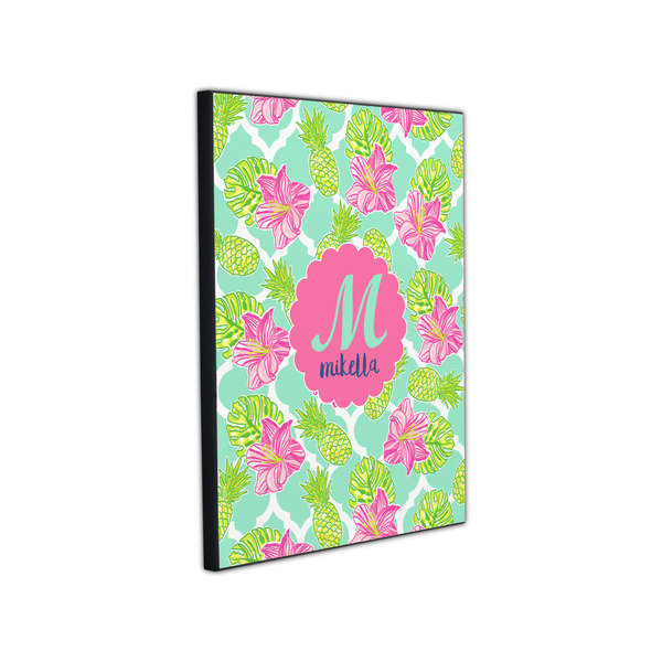 Preppy Hibiscus 11x14 Wood Print - Angle View