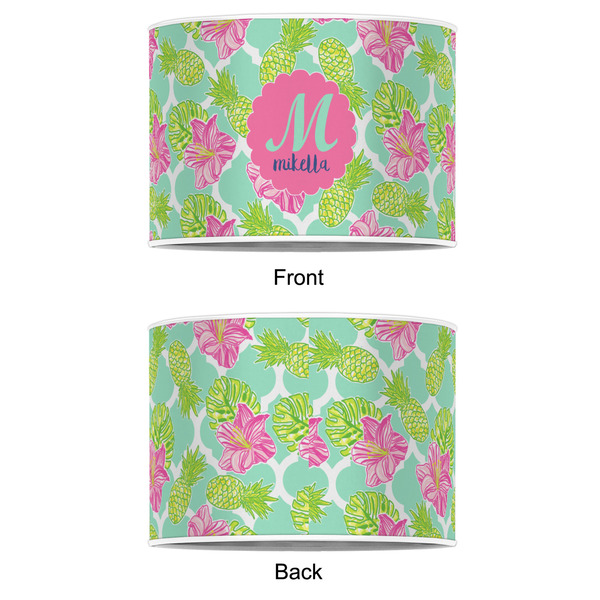 Preppy Hibiscus 12" Drum Lampshade - APPROVAL (Poly Film)