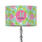 Preppy Hibiscus 12" Drum Lamp Shade - Fabric (Personalized)