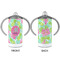 Preppy Hibiscus 12 oz Stainless Steel Sippy Cups - APPROVAL