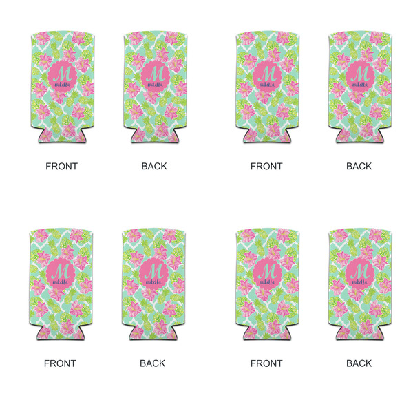 Preppy Hibiscus 12oz Tall Can Sleeve - Set of 4 - APPROVAL