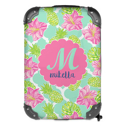 Preppy Hibiscus Kids Hard Shell Backpack (Personalized)