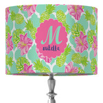Preppy Hibiscus 16" Drum Lamp Shade - Fabric (Personalized)