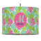 Preppy Hibiscus Drum Pendant Lamp (Personalized)