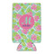 Preppy Hibiscus 16oz Can Sleeve - FRONT (flat)