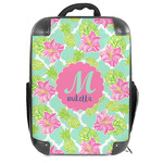 Preppy Hibiscus Hard Shell Backpack (Personalized)
