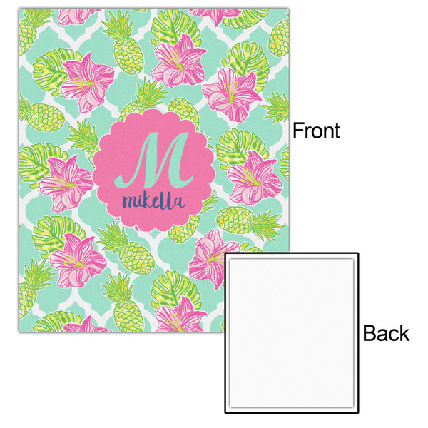 Preppy Hibiscus 20x24 - Matte Poster - Front & Back