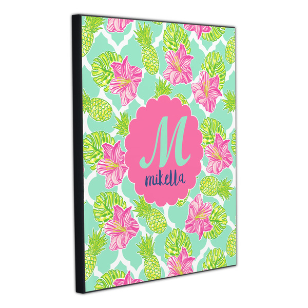 Preppy Hibiscus 20x24 Wood Print - Angle View