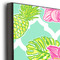 Preppy Hibiscus 20x24 Wood Print - Closeup