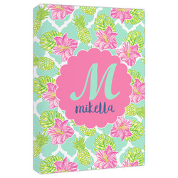 Preppy Hibiscus Canvas Print - 20x30 (Personalized)