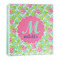 Preppy Hibiscus 3-Ring Binder - 1 inch (Personalized)